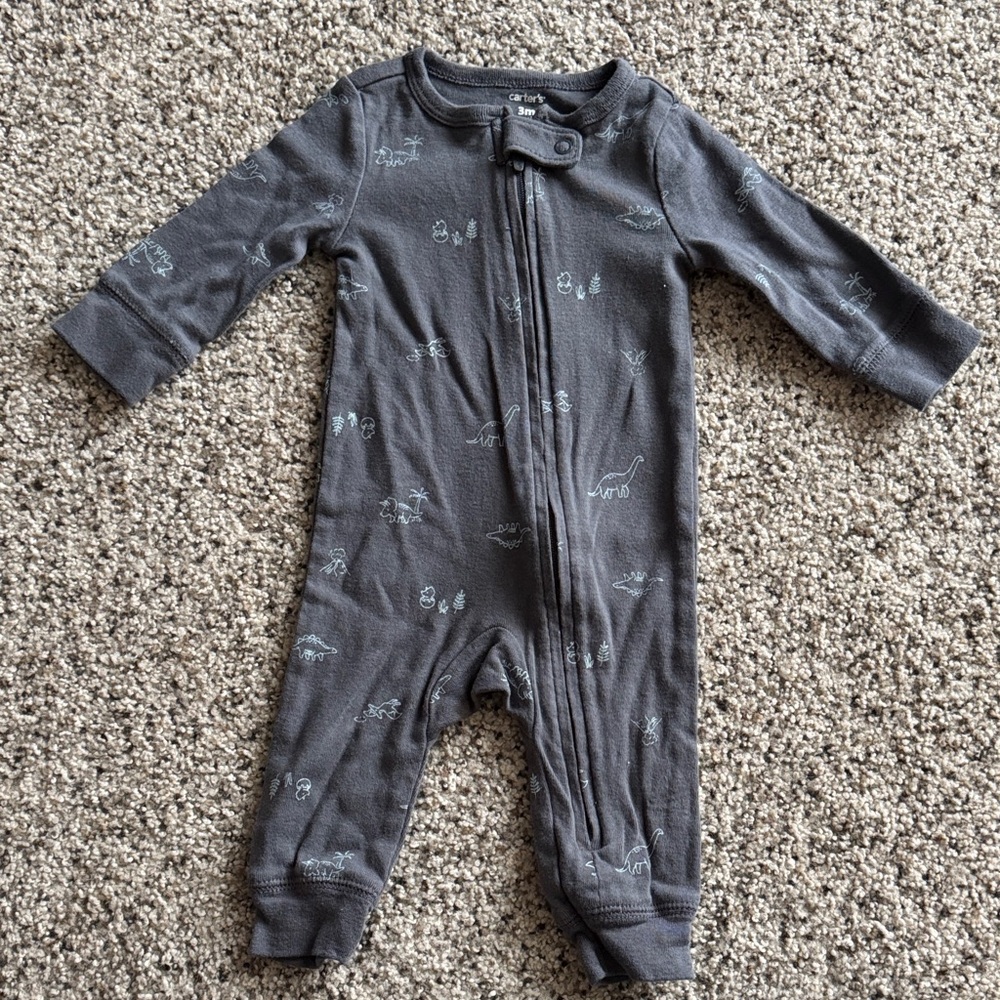 Carter's Charcoal Gray Footed One Piece